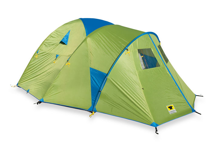 Mountainsmith Conifer 5+ tent with a rain fly on.