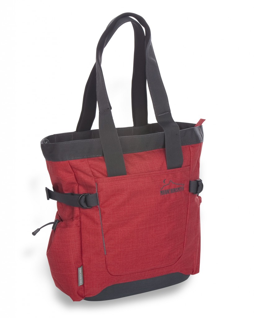 The Mountainsmith Crosstown Tote in pompei red from the Front Range Series