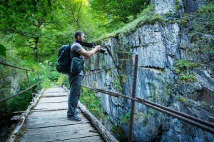 Mountainsmith Ambassador Dave Katz uses the Borealis Camera bag while scouting for his conservation mission