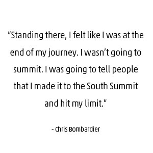 Chris Bombardier quote about Everest