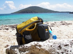 The Mountainsmith Scream and Cyber on Playa Carlos Rosario on the island of Culebra