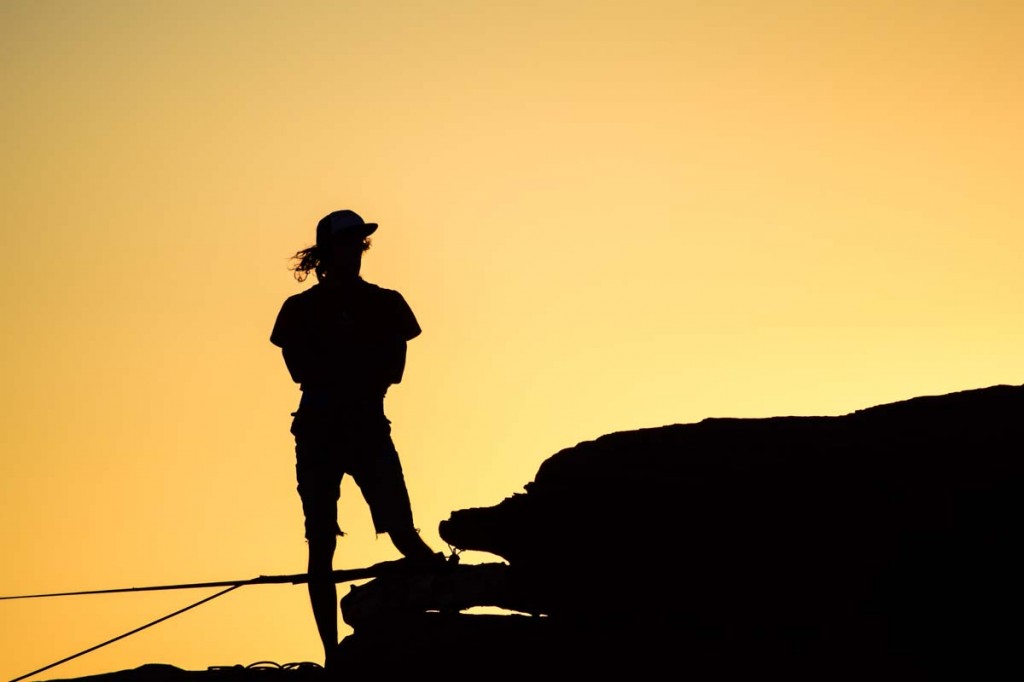 Silhouette Across the Canyon