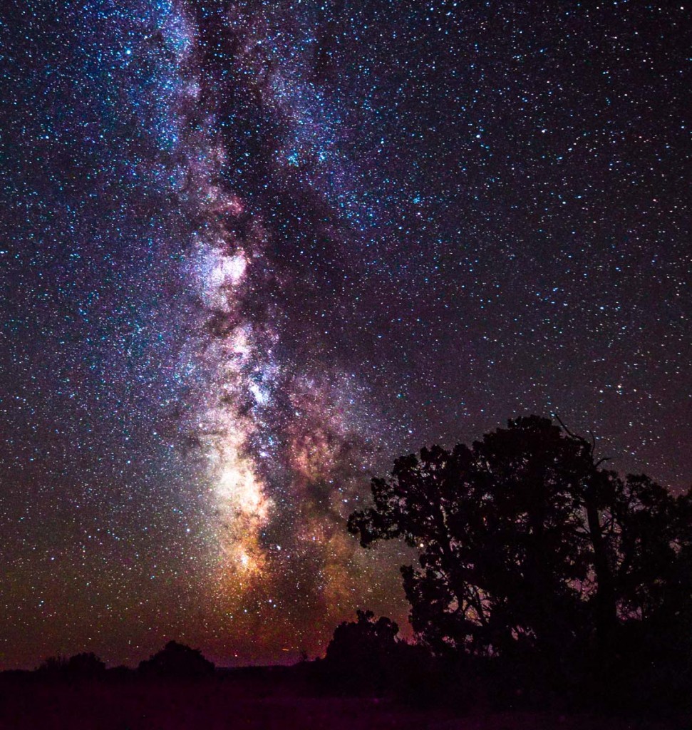 The milky way as seen from the desert outside moab utah by mineral bottoms