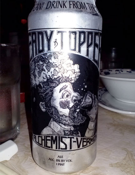 Post ride beer…Alchemist Brewing Heady Topper!