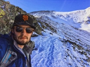 Snow hiking the the appalacian trail