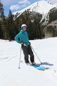 Mountainsmith's president Jay Getzel, telemark ski, skiing at Arapahoe Basin