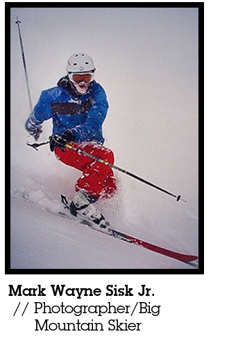 Mark Wayne skiing