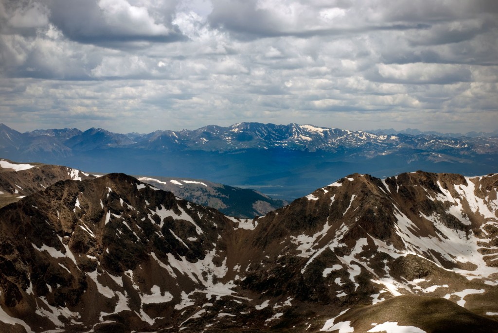 Rocky mountain view in colorado from the decathlon route