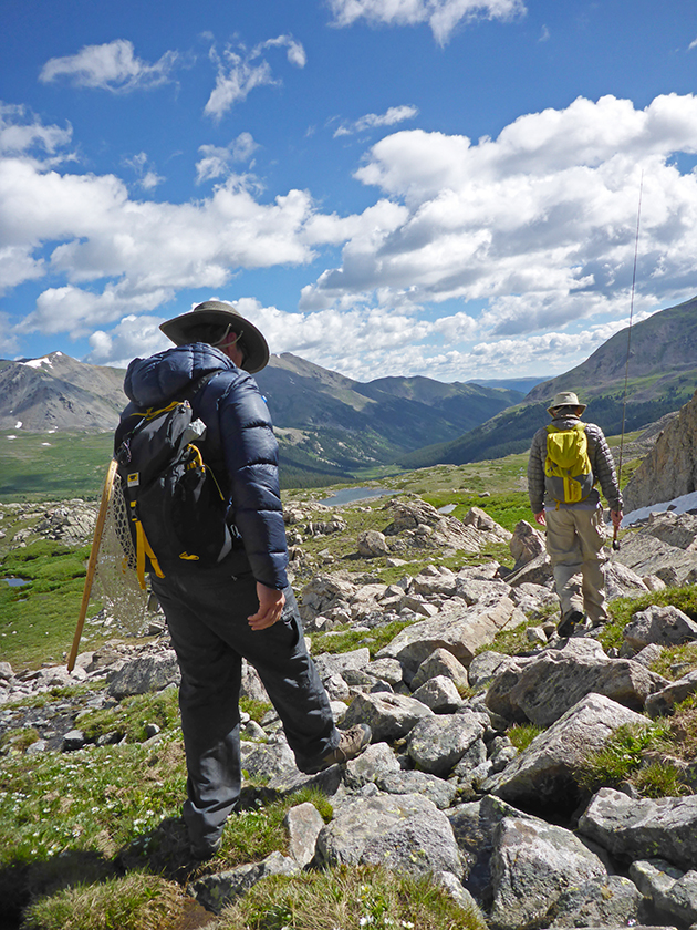 hikers in Colorado with Mountainsmith Scream 25 backpacks
