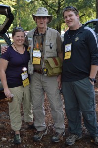 Josh and Liz Wilson with their new friend Jim