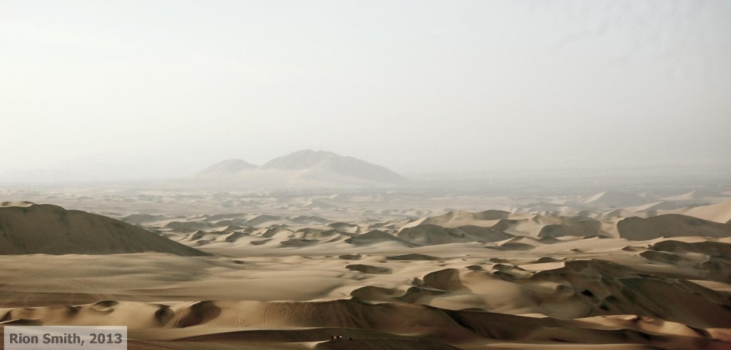 Sand dunes in Peru