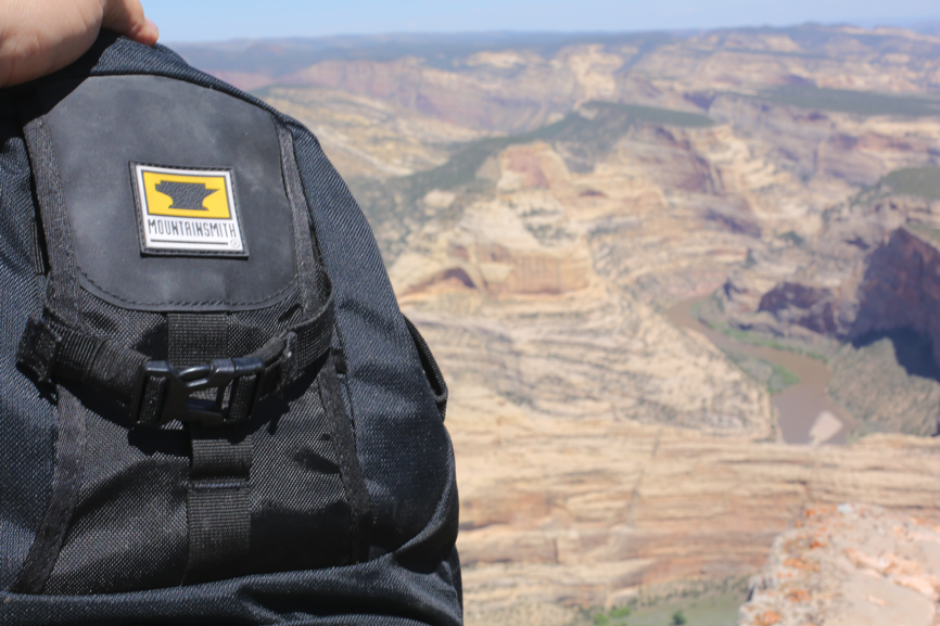 Mountainsmith Borealis AT camera photography backpack on a vista at Dinosaur National Monument