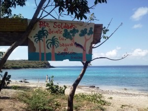 Looking south at the beautiful and secluded Punta Soldado