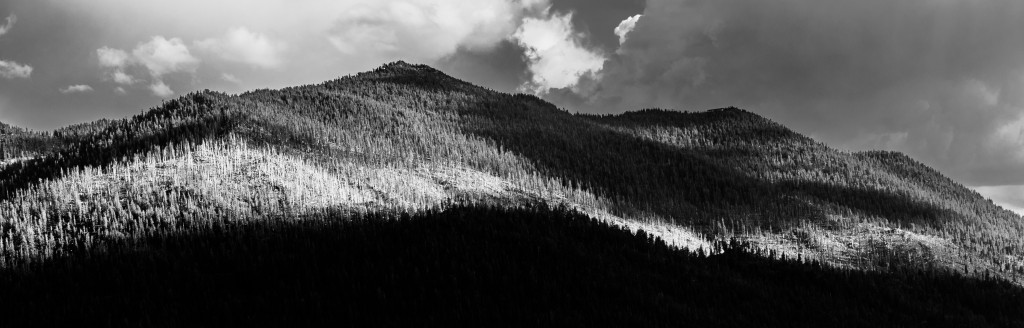 Storm building over Heavenly mountain