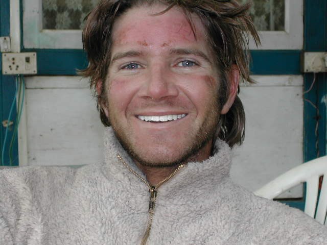 Sean Swarner of Cancer Climber shortly after summitting Mount Everest