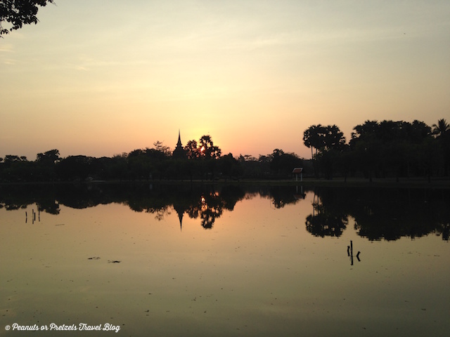 Sunrise over Sukhothai Thailand - Peanuts or Pretzels Travel Blog