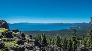 Overlooking the west shore and Tahoe City down below.