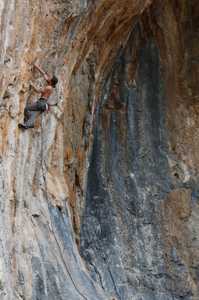 a climber on a wall in turkey
