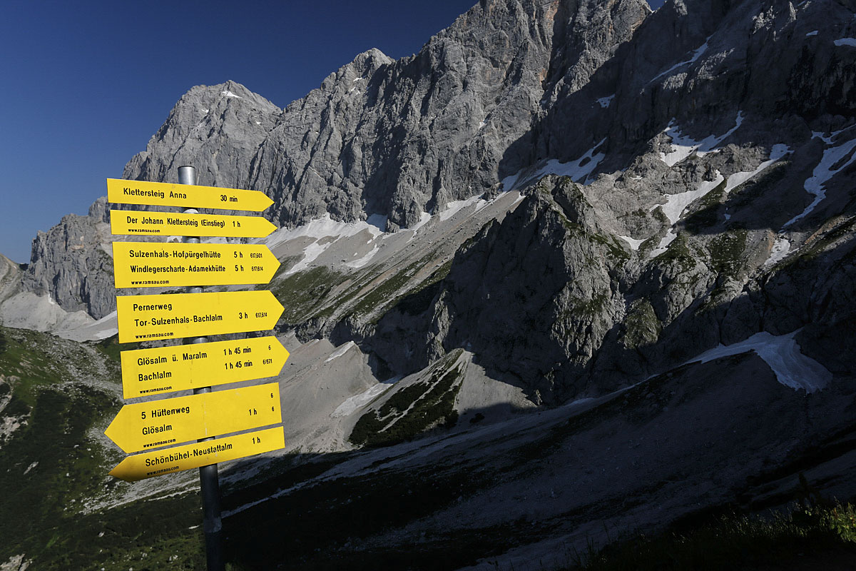 trail map to klettersteig in Italy
