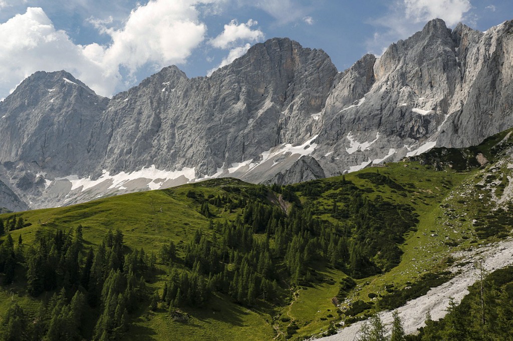 view of the Dachstein Massif