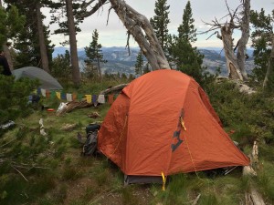 The Mountainsmith Mountaindome tent ready for a 2 am wake up to summit Mt. Tallac