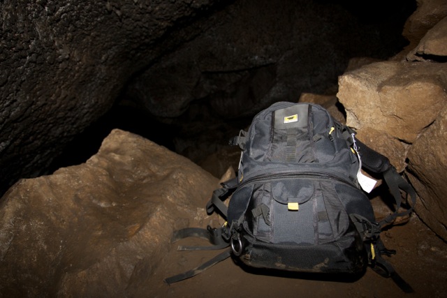 The Mountainsmith Borealis AT photography backpack seen in Skylight Caves