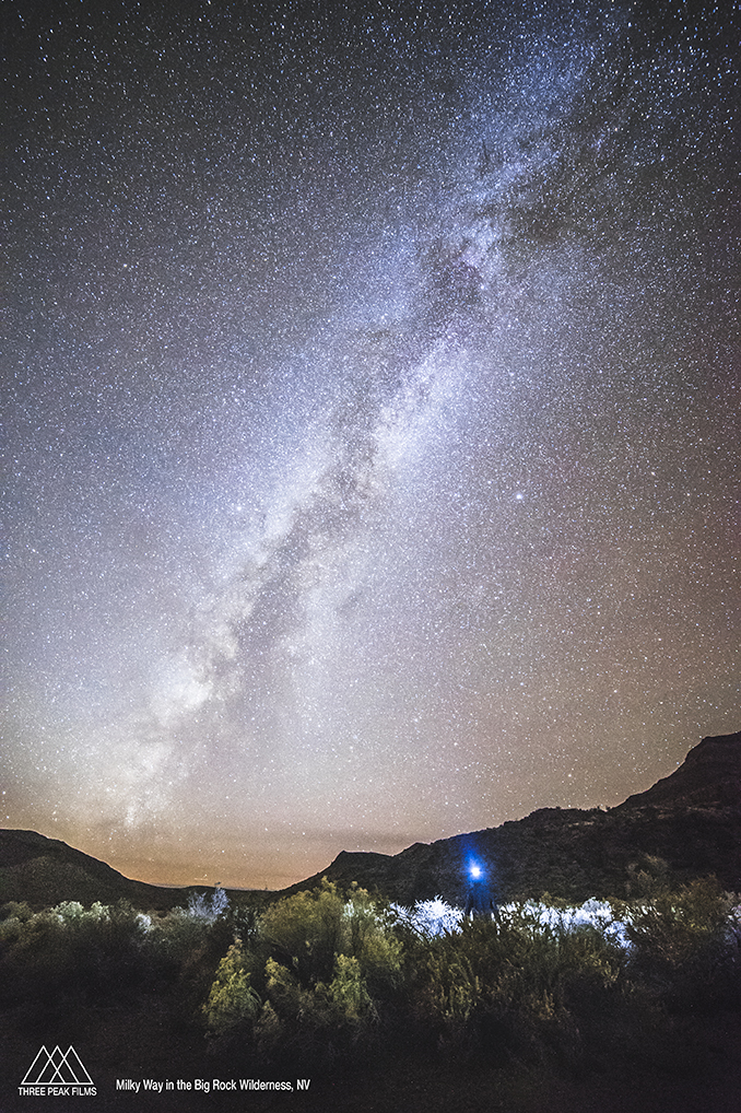 Milky Way galaxy from Nevada