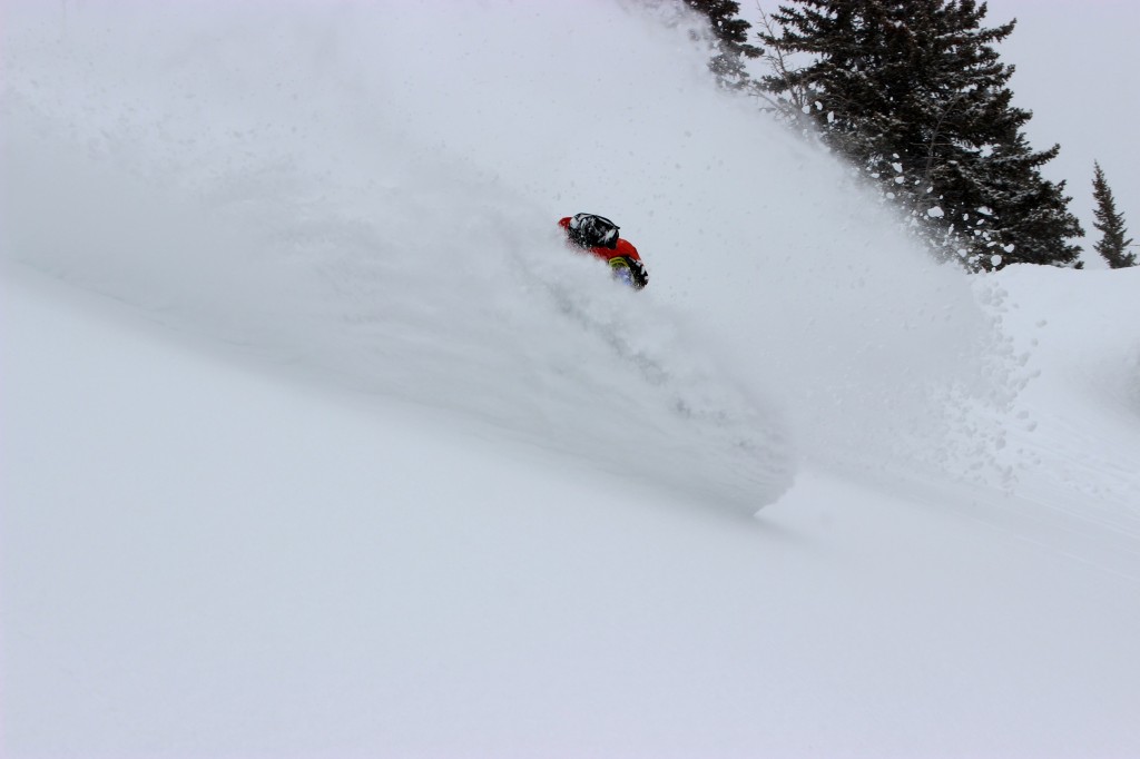 Ian Tarbox gets tits deep in the Jackson Hole backcountry.