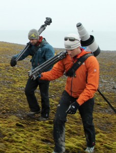 Andy on location in Franz Josef Land