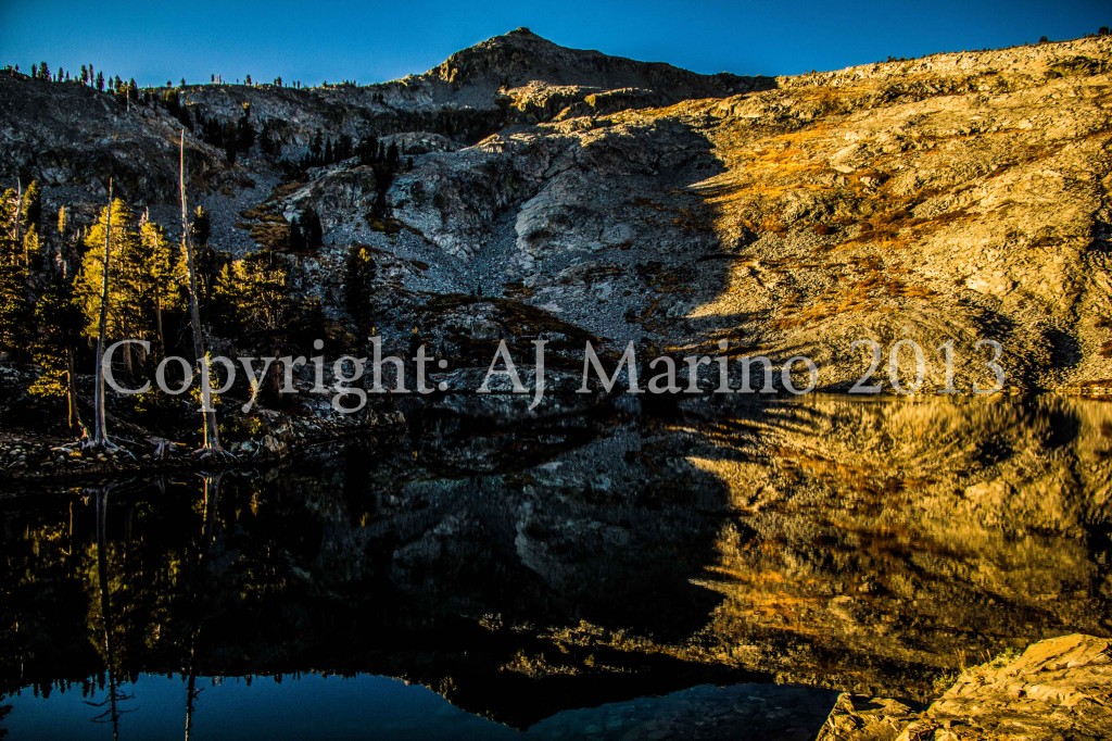 AJ Marinophoto photopraph of Ralston Lake under Mt. Mount Ralston